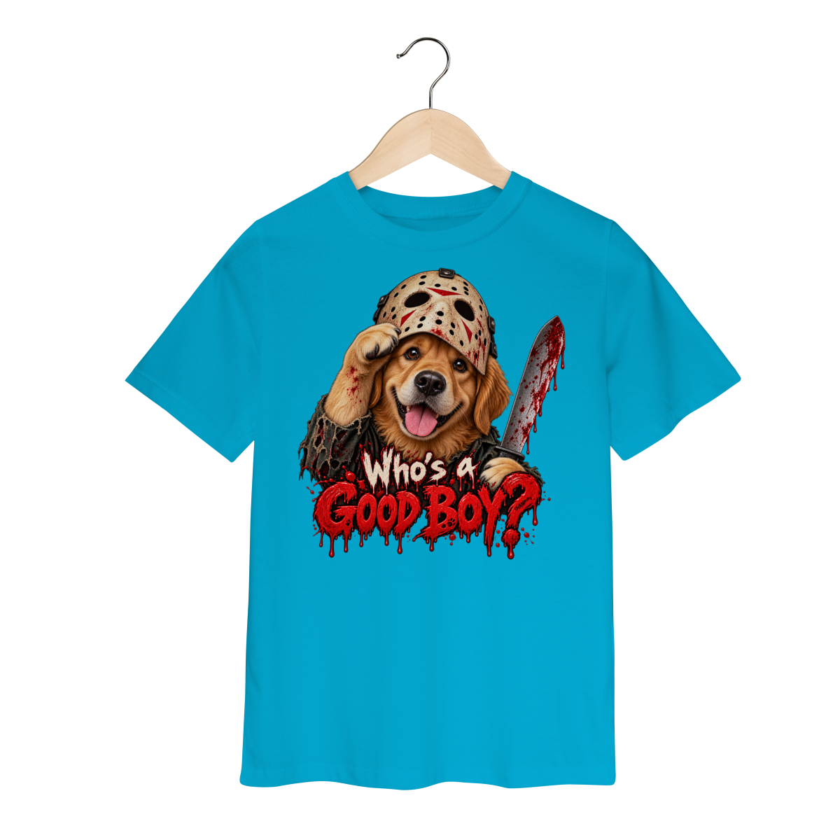 Nome do produto: Camiseta Infantil Sexta-Feira 13 - Who\'s a Good Boy
