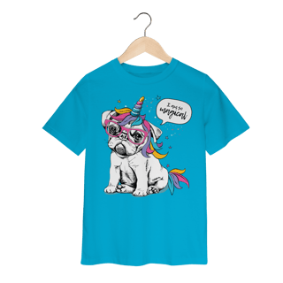 Nome do produto Camiseta Infantil Bulldog Francês Unicórnio - I am So Magical