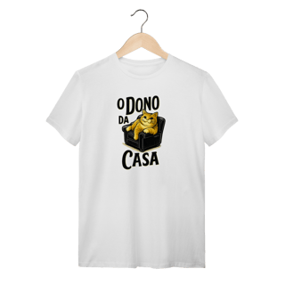 Nome do produto Camiseta Gato - O Dono da Casa