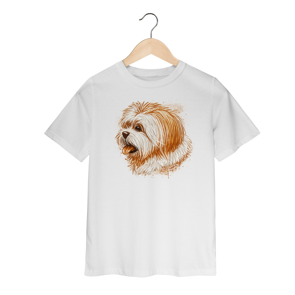 Nome do produto: Camiseta Infantil Lhasa Apso