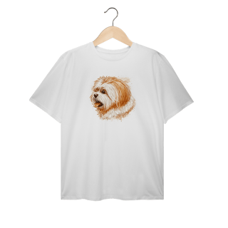 Camiseta Plus Size Lhasa Apso