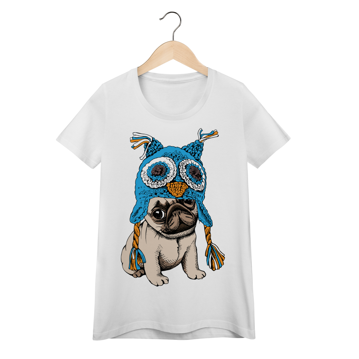 Nome do produto: Baby Look Pug Coruja