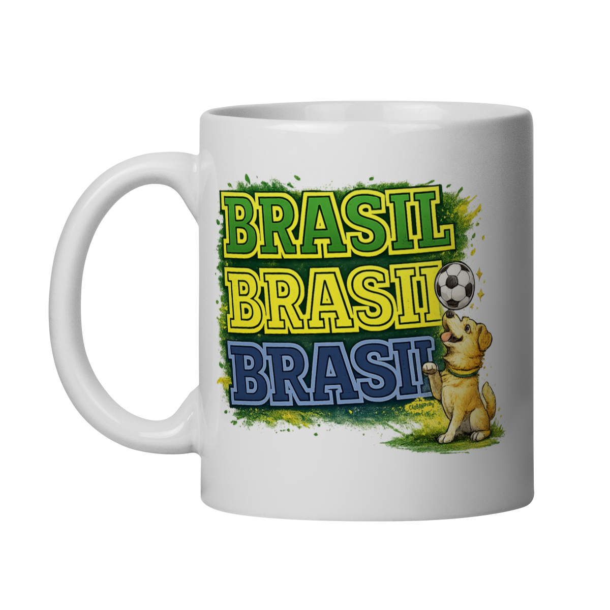 Nome do produto: Caneca Vira-Lata Caramelo Brasil