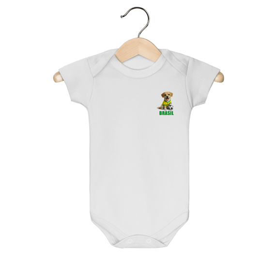 Camiseta Brasil Cachorrinho Futebol
