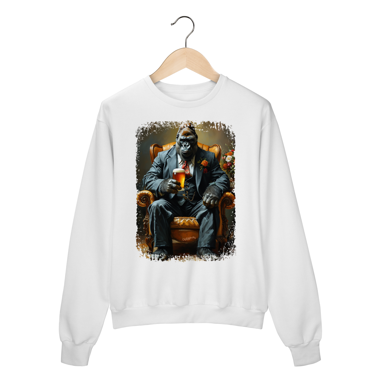 Nome do produto: Moletom Blusão Macaco - Modelo 7