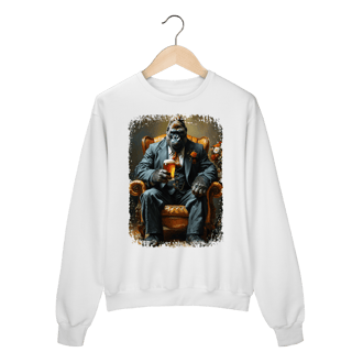 Nome do produto Moletom Blusão Macaco - Modelo 7