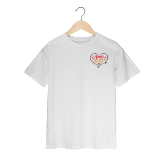 Camiseta Infantil Amor Que Late Mais Forte