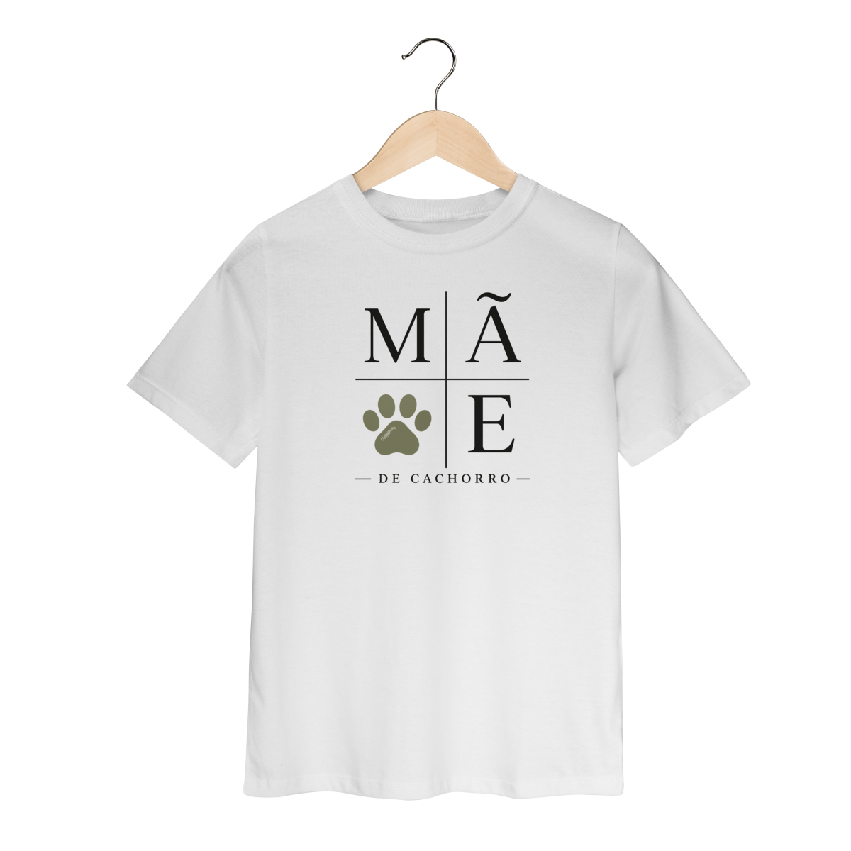 Nome do produto: Camiseta Infantil Mãe de Cachorro - Patinha