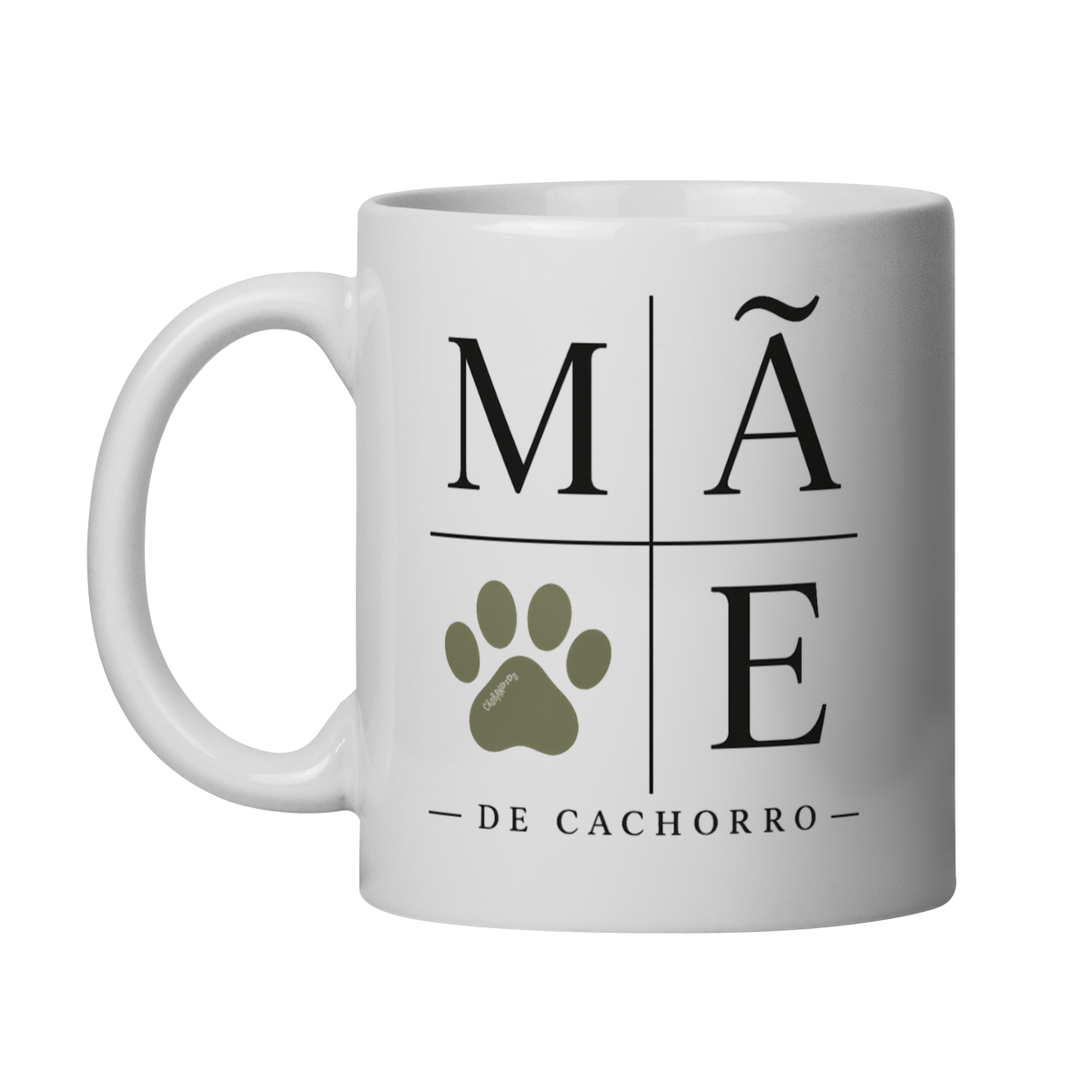 Nome do produto: Caneca Mãe de Cachorro - Patinha
