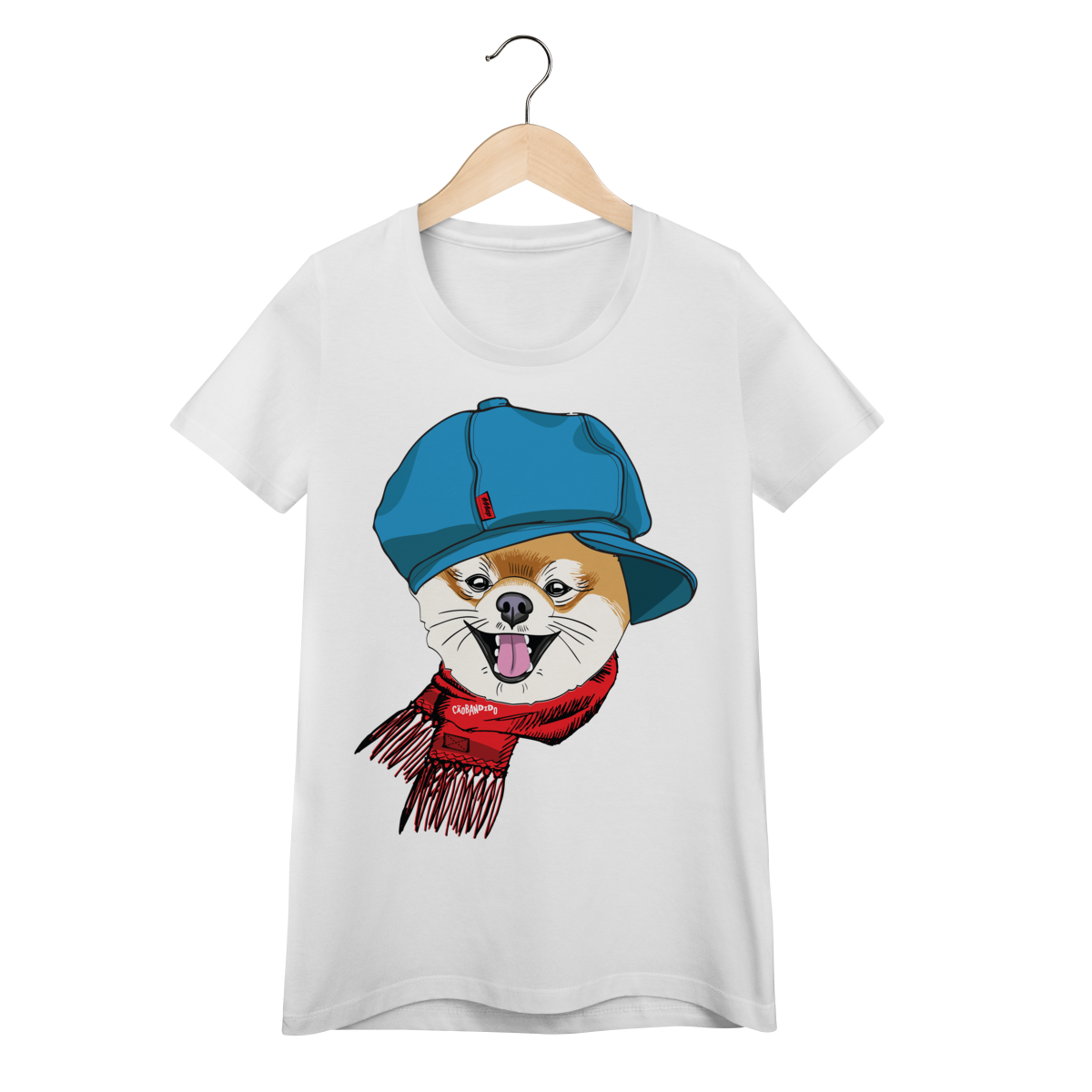 Nome do produto: Baby Look Spitz Alemão de Boina e Cachecol
