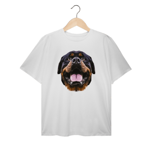 Nome do produto Camiseta Plus Size Rottweiler Low Poly