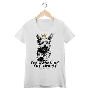 Camiseta Feminina Baby Look Yorkshire Terrier - The Owner Of The House