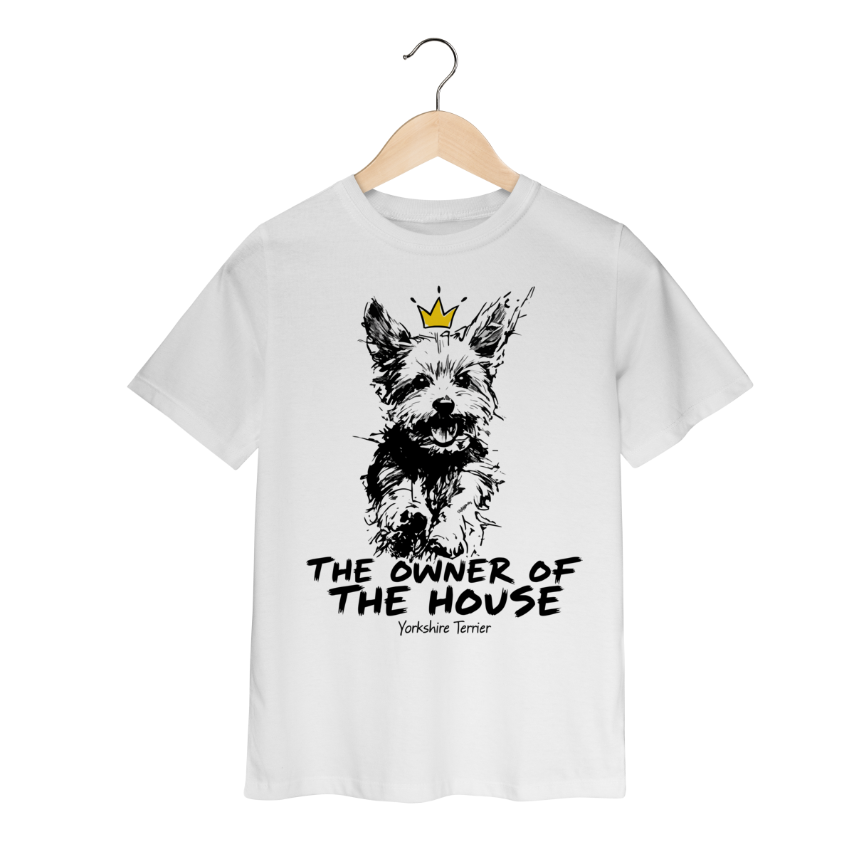 Nome do produto: Camiseta Infantil Yorkshire Terrier - The Owner Of The House