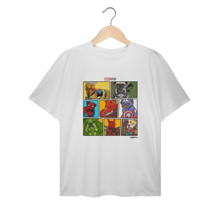 Nome do produto Camiseta Plus Size Marvel Dogs Super Heróis