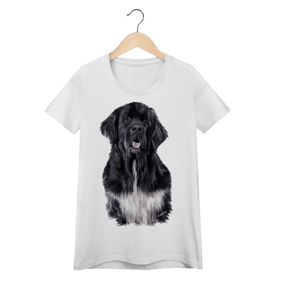 Camiseta Feminina Baby Look Terra Nova Preto Realista