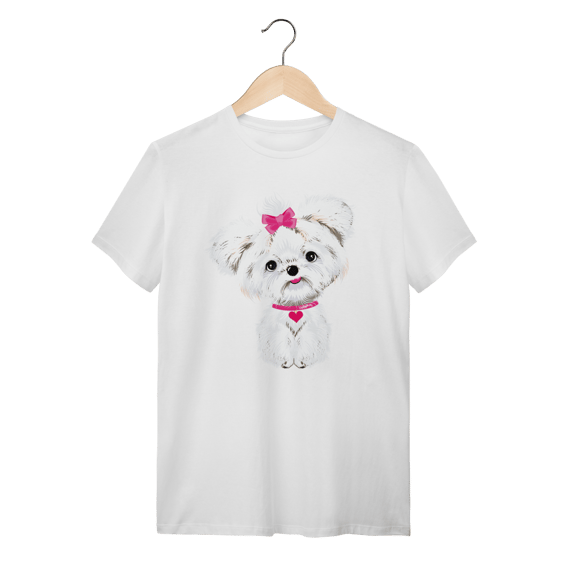Camiseta Maltês de Lacinho