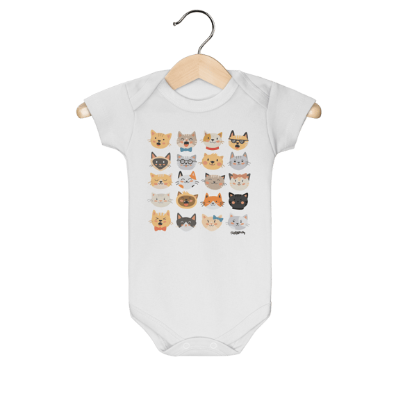 Body Bebê Cats Emoticons