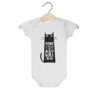 Body Bebê Home Is Where The Cat Is