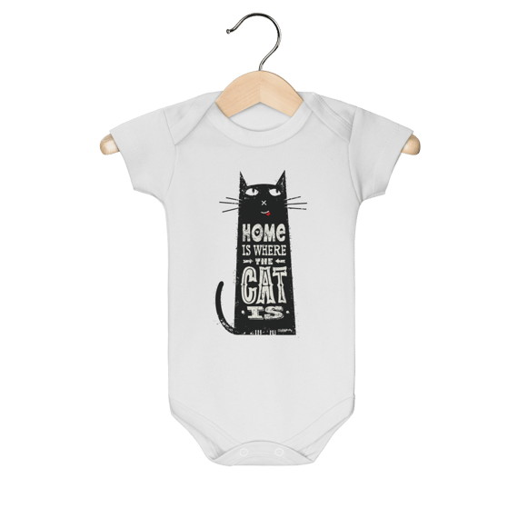 Body Bebê Home Is Where The Cat Is