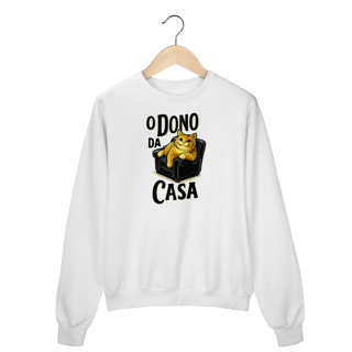 Nome do produto Moletom Blusão Gato - O Dono da Casa