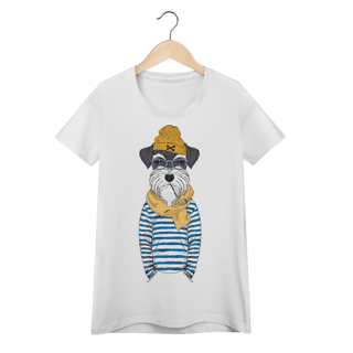 Nome do produto Baby Look Schnauzer Marinheiro