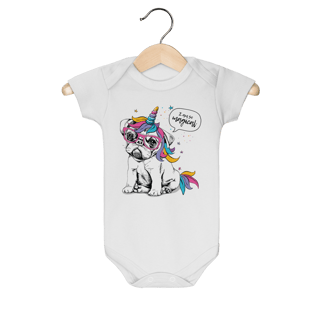 Nome do produto Body Bebê Bulldog Francês Unicórnio - I am So Magical