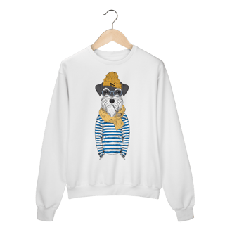 Nome do produto Moletom Blusão Schnauzer Marinheiro