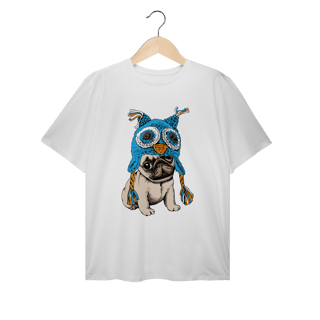 Nome do produto Camiseta Plus Size Pug Coruja