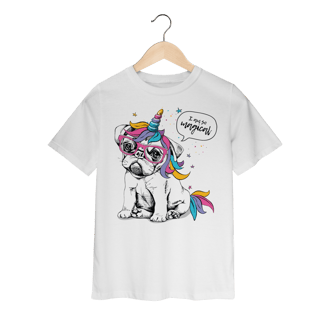 Nome do produto Camiseta Infantil Bulldog Francês Unicórnio - I am So Magical