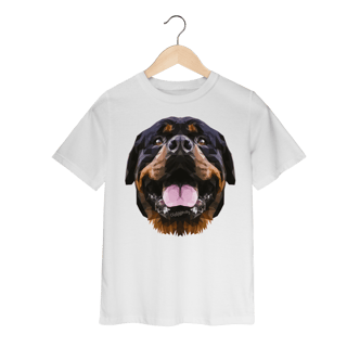 Nome do produto Camiseta Infantil Rottweiler Low Poly