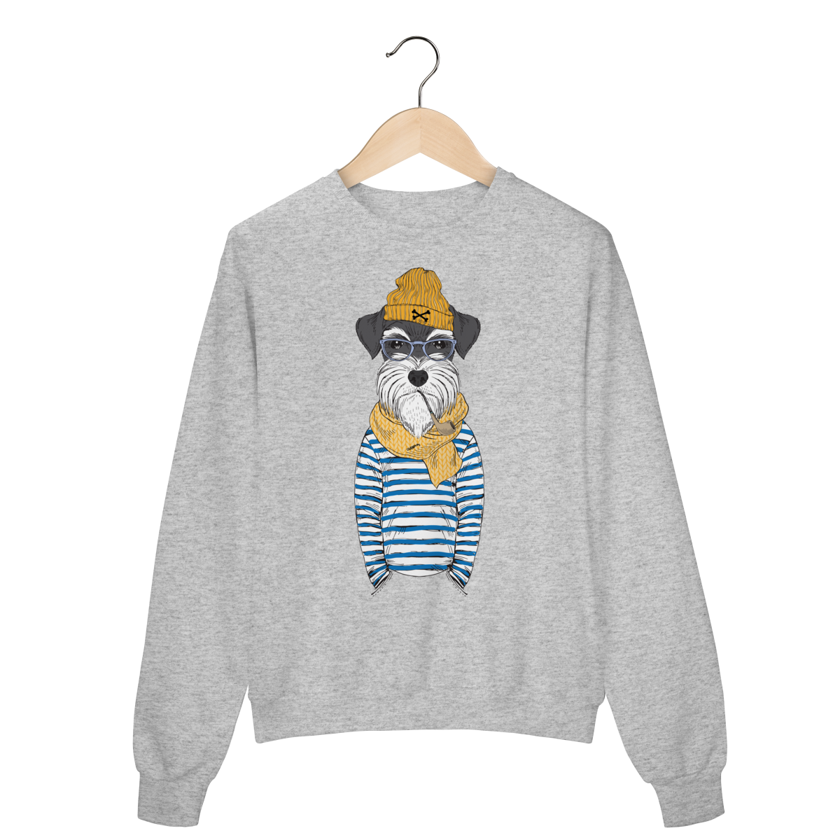 Moletom Blusão Schnauzer Marinheiro