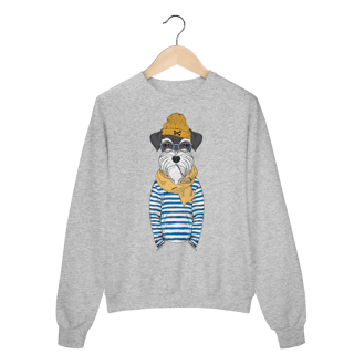 Nome do produto Moletom Blusão Schnauzer Marinheiro