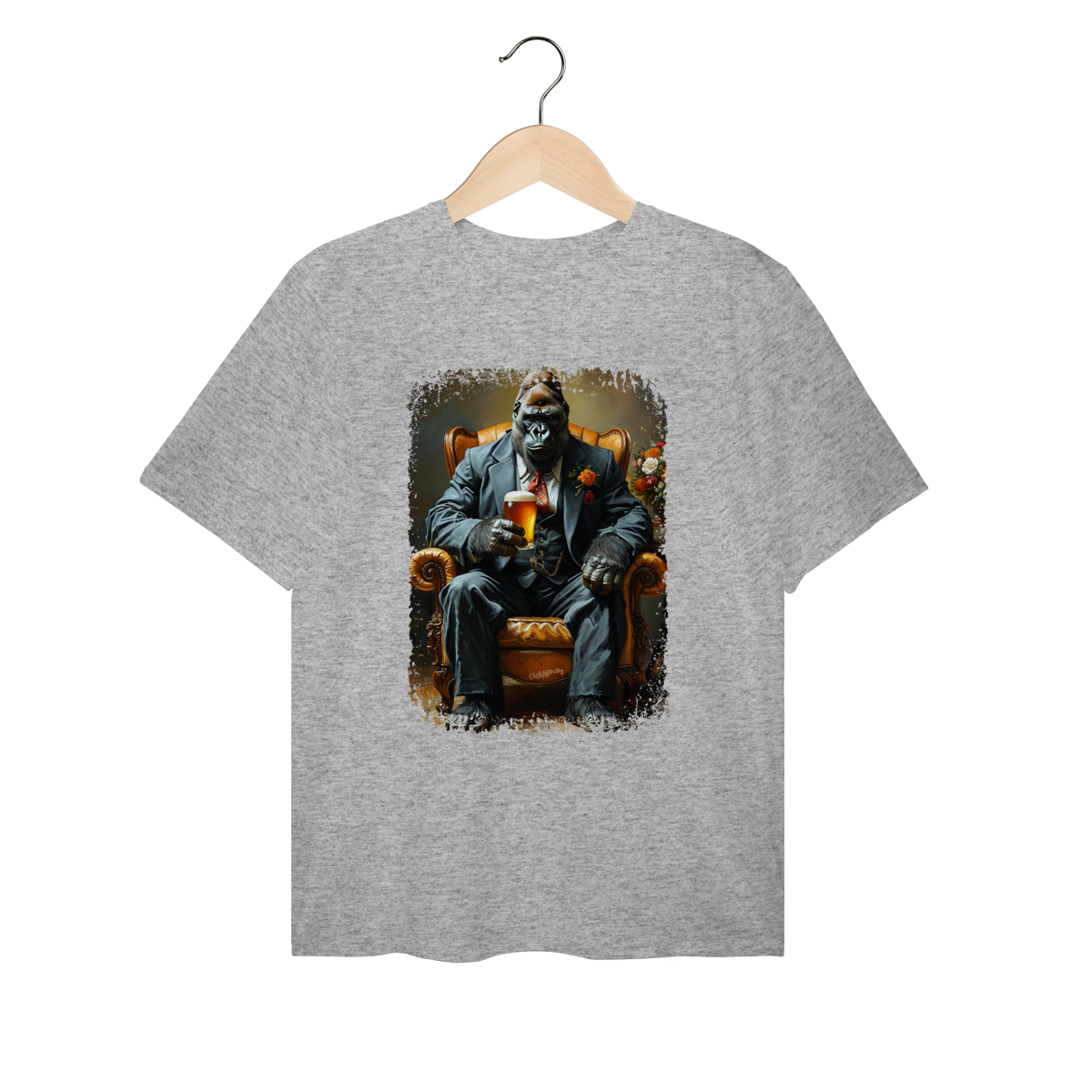 Nome do produto: Camiseta Plus Size Macaco - Modelo 7