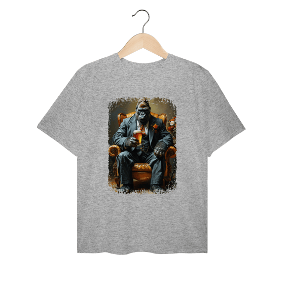 Camiseta Plus Size Macaco - Modelo 7