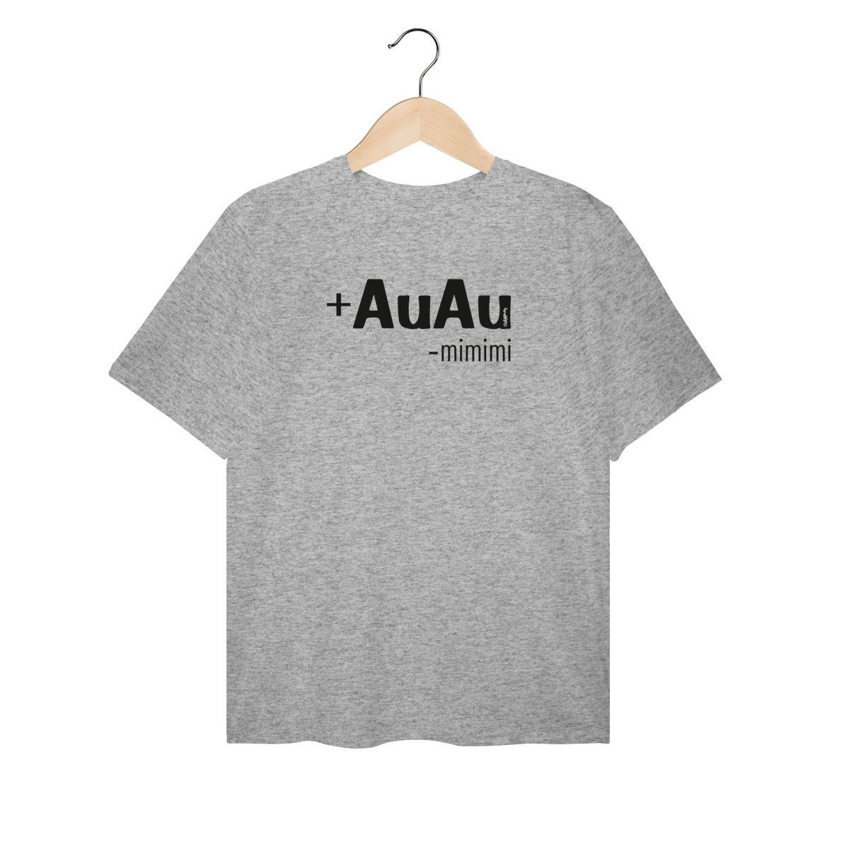 Nome do produto: Camiseta Plus Size Mais AuAu e Menos Mimimi