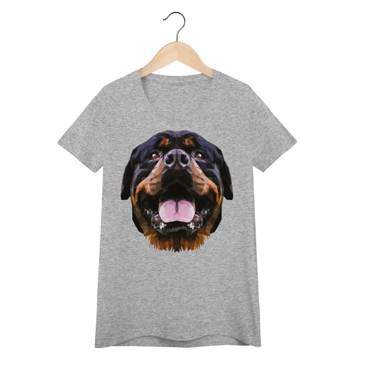 Nome do produto: Baby Look Rottweiler Low Poly