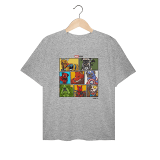 Nome do produto Camiseta Plus Size Marvel Dogs Super Heróis