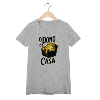 Nome do produto Baby Look Infantil Gato - O Dono da Casa