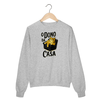 Nome do produto Moletom Blusão Gato - O Dono da Casa