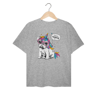 Nome do produto Camiseta Plus Size Bulldog Francês Unicórnio - I am So Magical