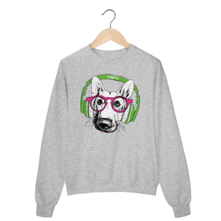 Nome do produto Moletom Blusão Pastor Alemão de Óculos e Fone de Ouvido