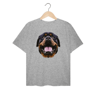 Nome do produto Camiseta Plus Size Rottweiler Low Poly
