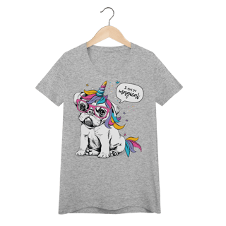 Nome do produto Baby Look Bulldog Francês Unicórnio - I am So Magical