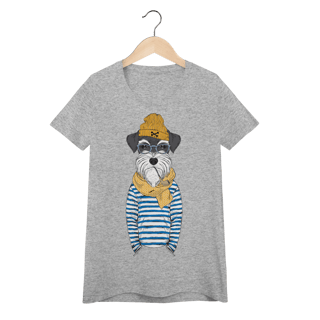 Nome do produto Baby Look Schnauzer Marinheiro