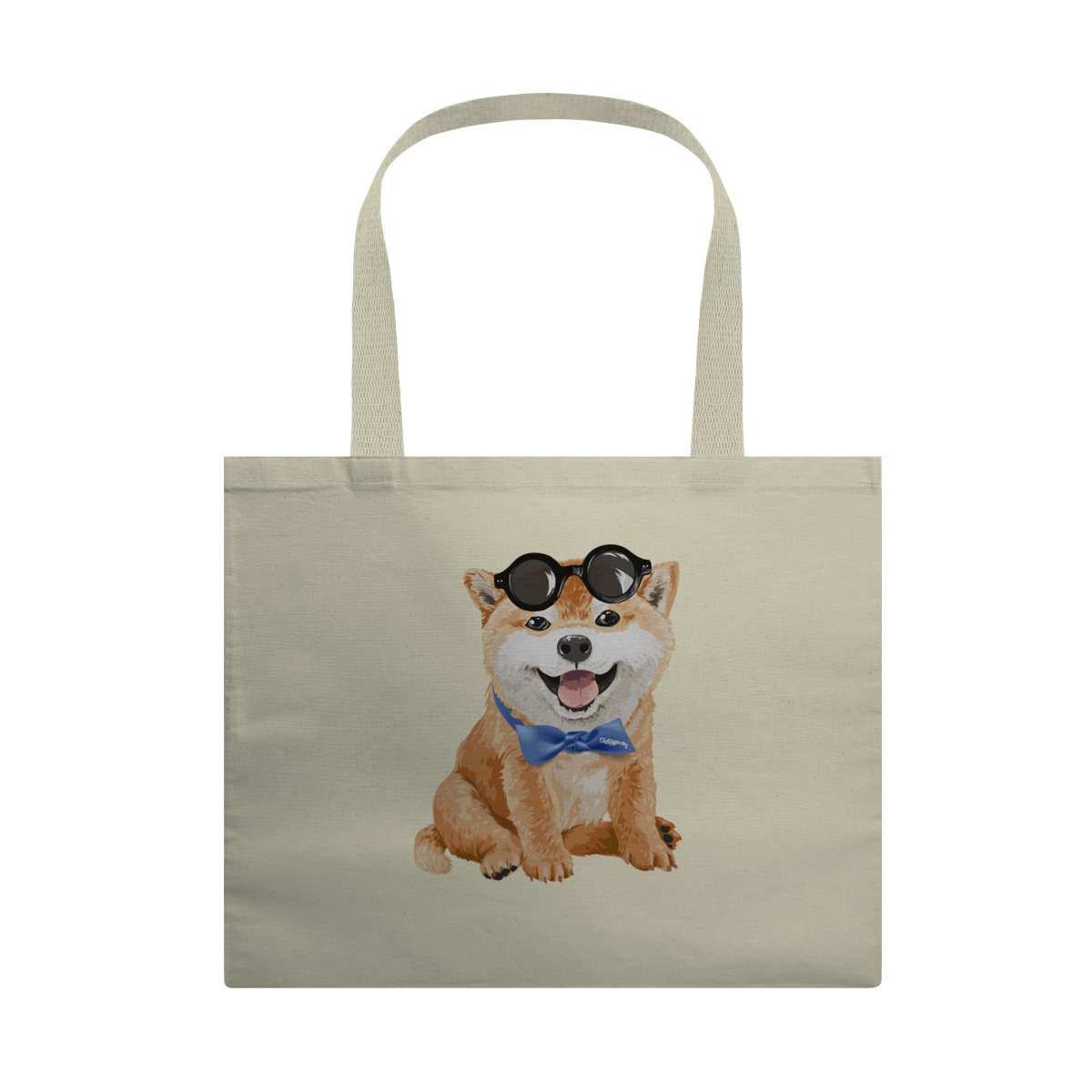Nome do produto: Ecobag Akita Filhote de Óculos e Gravatinha