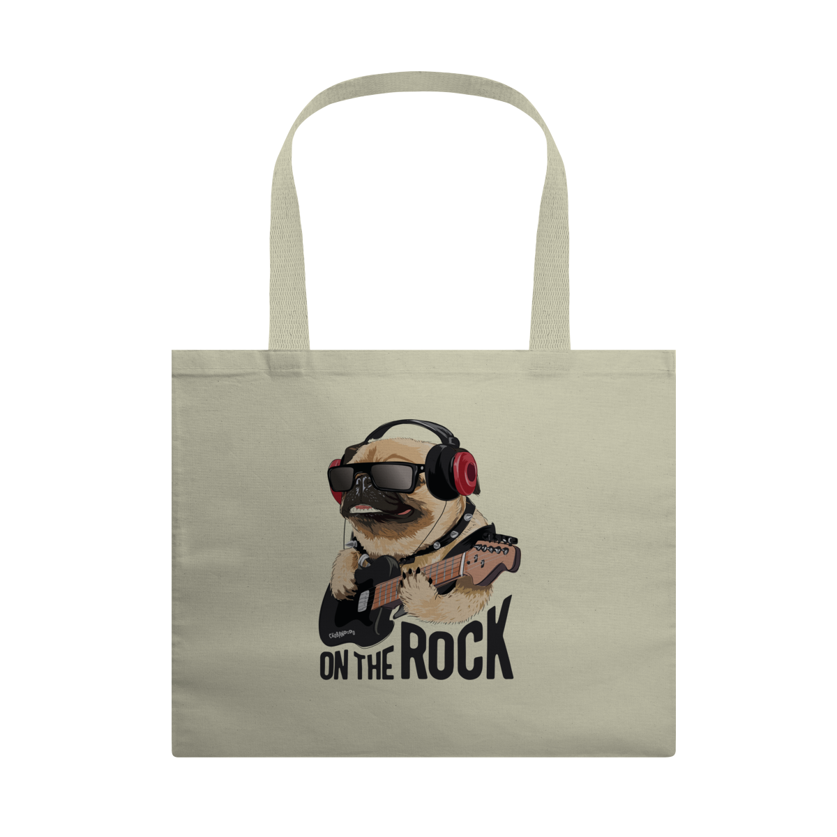 Ecobag Pug On The Rock