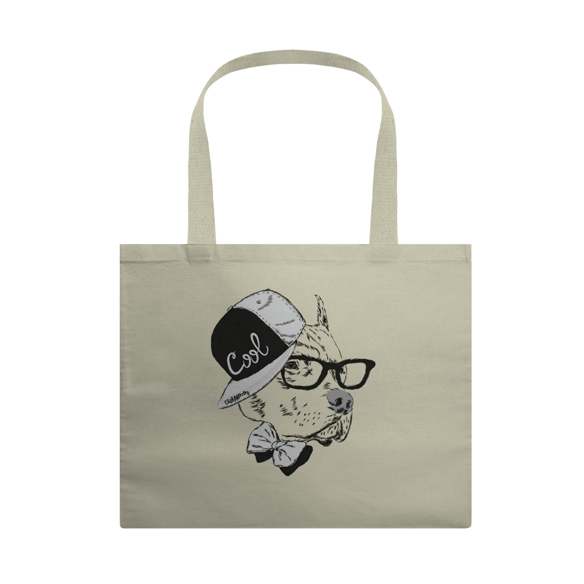 Nome do produto: Ecobag Pitbull de Boné e Óculos