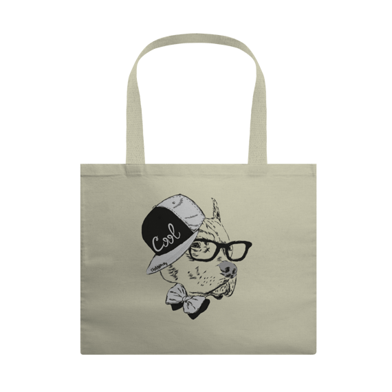 Ecobag Pitbull de Boné e Óculos