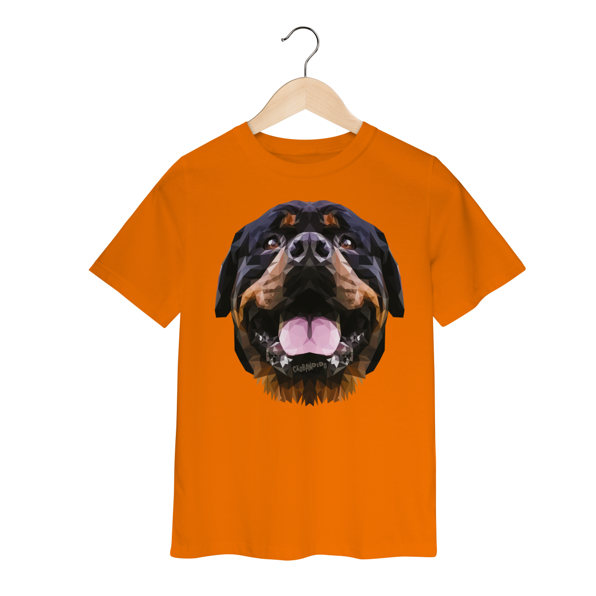 Nome do produto: Camiseta Infantil Rottweiler Low Poly