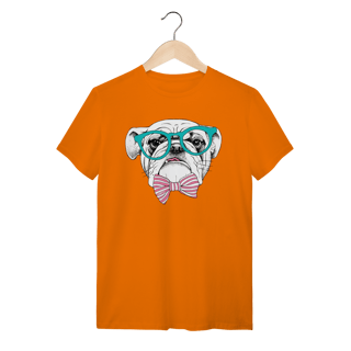 Nome do produto Camiseta Bulldog Inglês de Óculos e Gravatinha